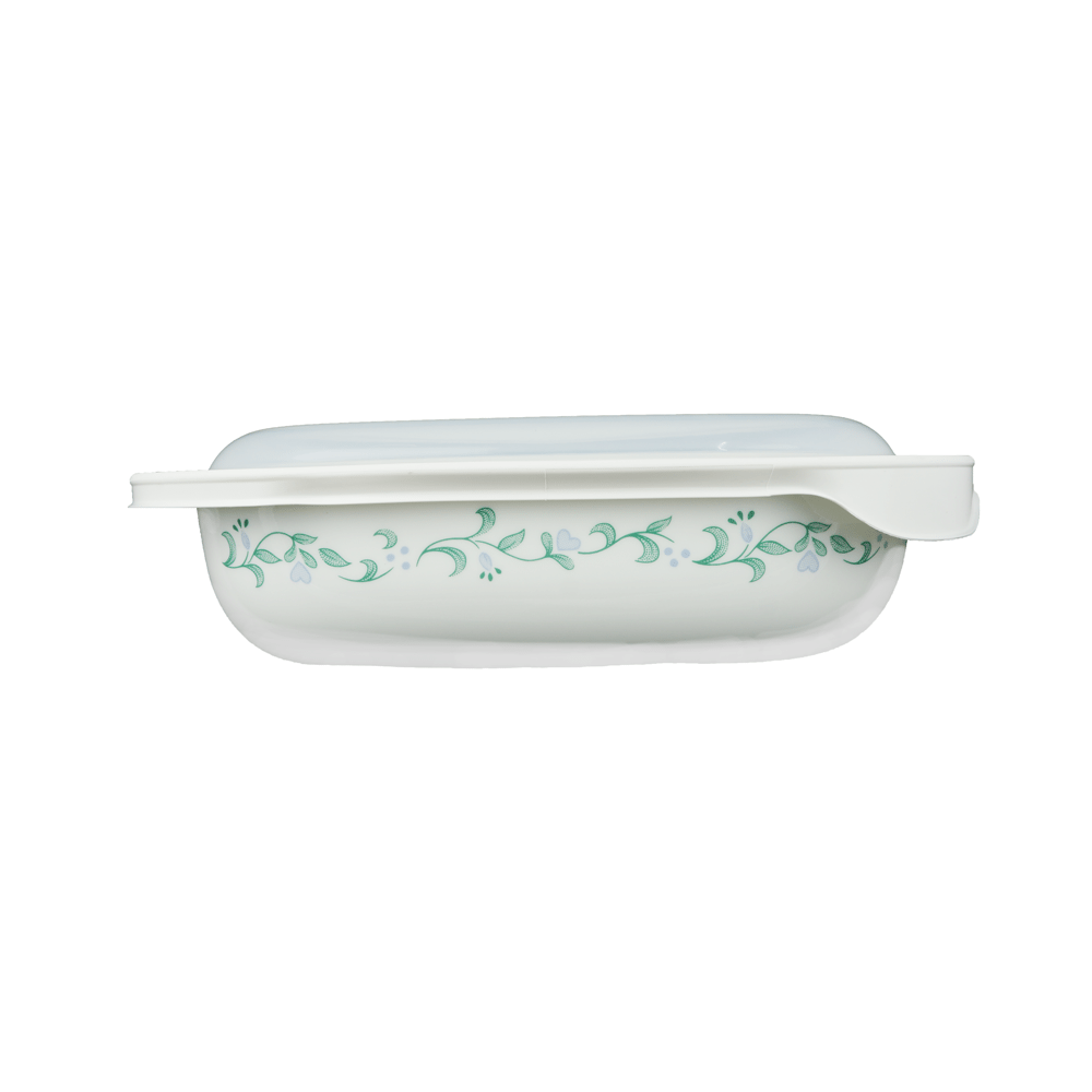 Corelle Simply Lite Country Cottage Oblong Dish With Plastic Lid