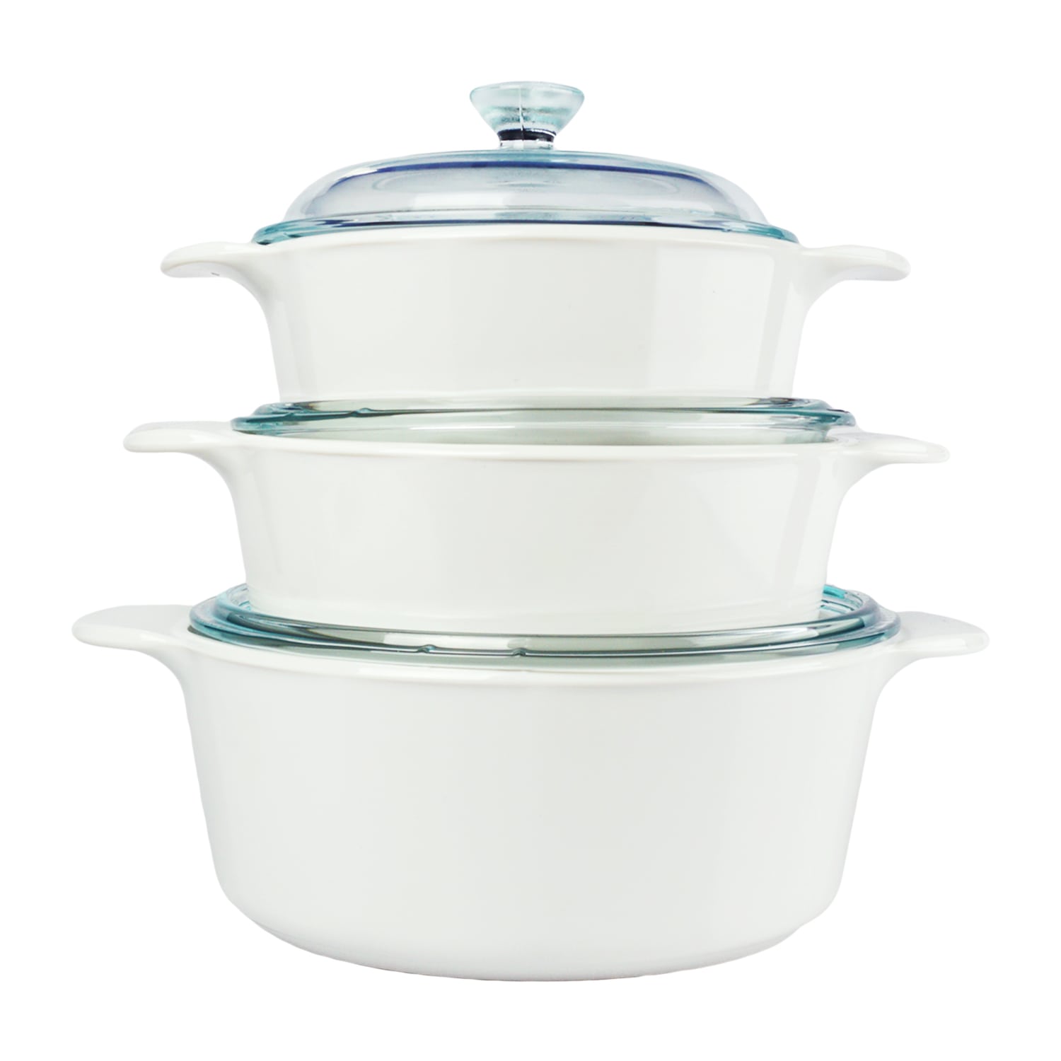 Corningware Dimensions Just White 6 Piece Casserole Set