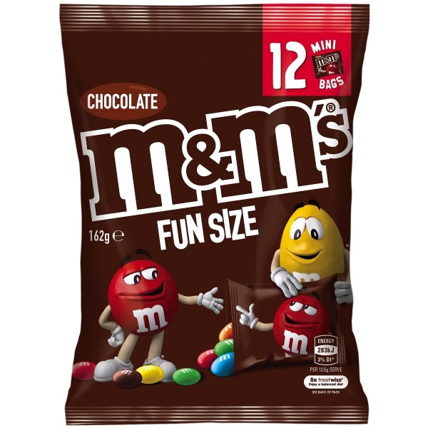 M&M's Milk Chocolate Party Share Bag 12 piece 162g