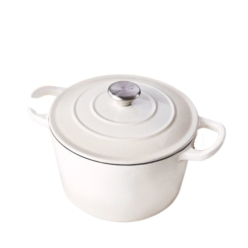 Crofton 3.7L Cast Iron Dutch Oven (White)